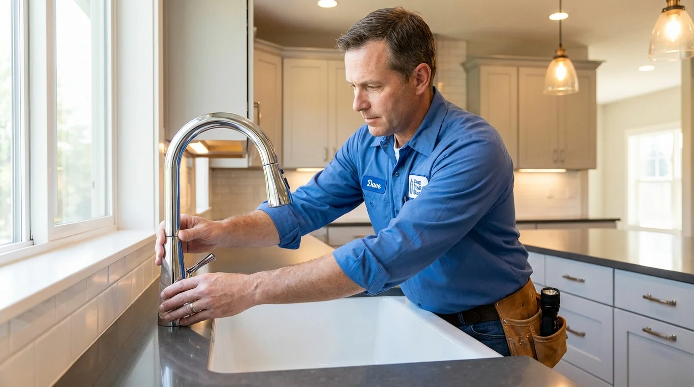 Kitchen faucet installation by Johns Plumbing LLC in Lukachukai