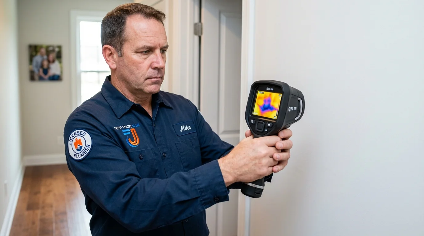 Thermal imaging leak detection by Johns Plumbing LLC in Lukachukai